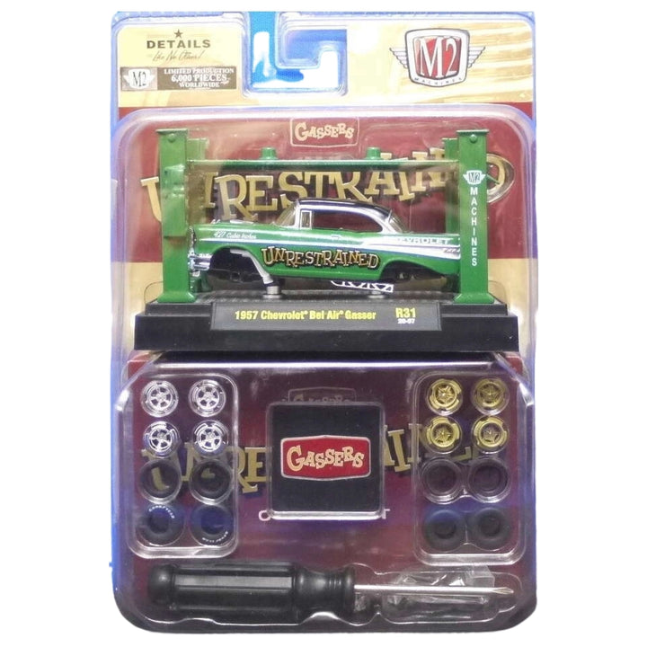 1957 Chevrolet Bel Air Gasser - Silver & Green (Model-Kit Release 31)