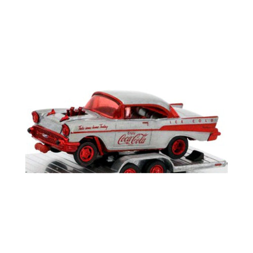 1957 Chevrolet Bel Air Gasser - Silver & Red “Coca-Cola” (Super Chase, Auto-Haulers S02)