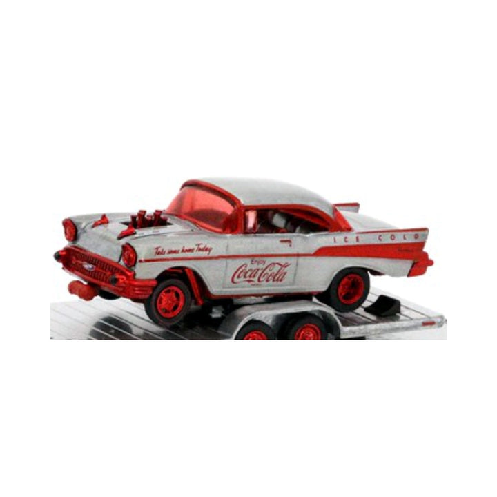 1957 Chevrolet Bel Air Gasser - Silver & Red “Coca-Cola” (Super Chase, Auto-Haulers S02)