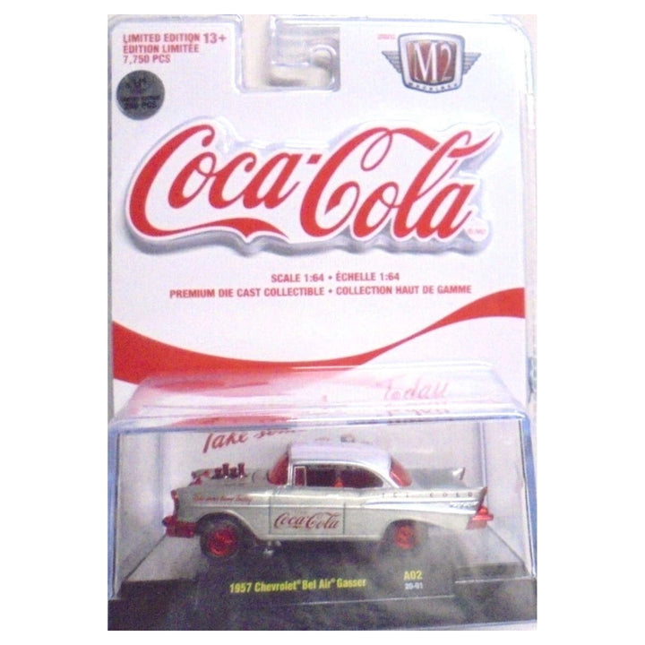 1957 Chevrolet Bel Air Gasser - Silver & Red “Coca-Cola” (Super Chase, Coke Series A02)
