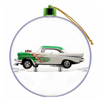1957 Chevrolet Bel Air Gasser - White & Green (Christmas Ornament, Release OR02)