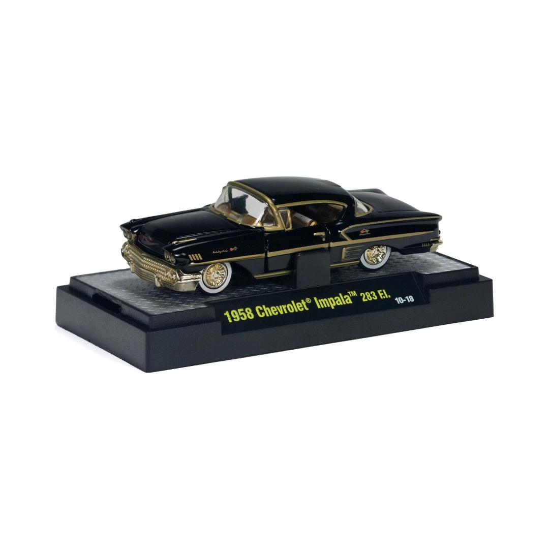 1958 Chevrolet Impala 283 F.I. Black Gold (Box - Auto-Thentics)