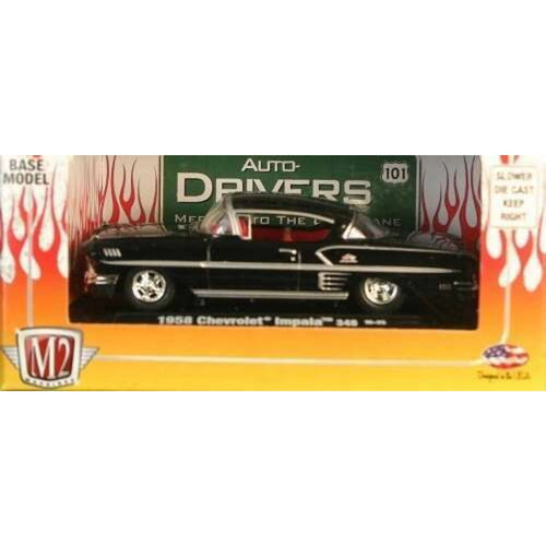 1958 Chevrolet Impala 348 Black Red Interior (Box)
