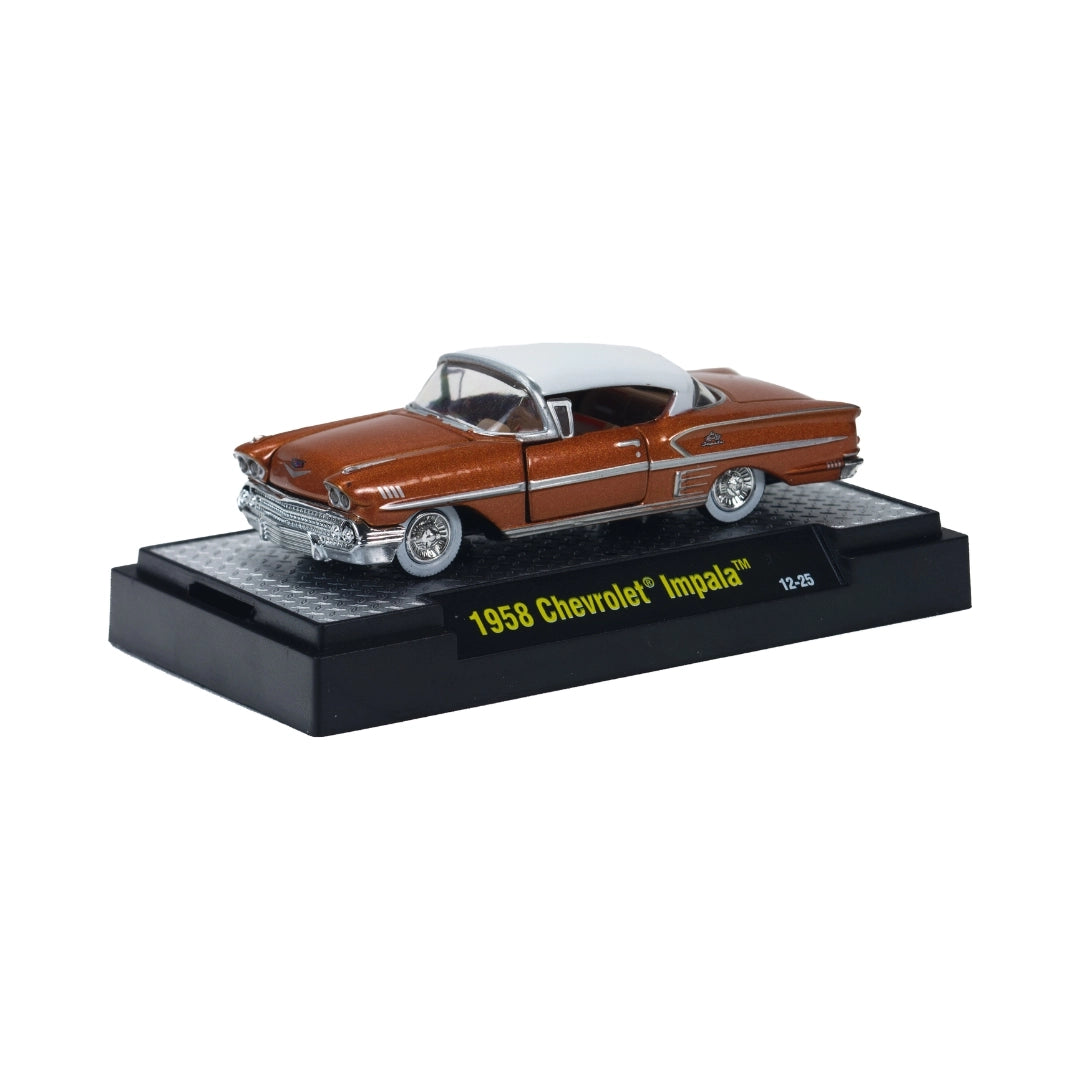 1958 Chevrolet Impala Brown White Roof (Clamshell Blister)