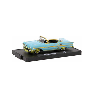 1958 Chevrolet Impala Light Blue Yellow Chrome (Chase)