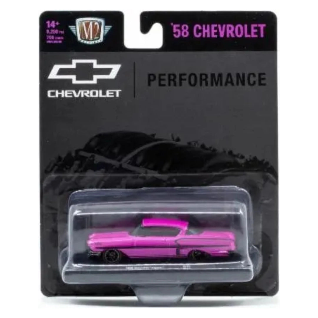 1958 Chevrolet Impala Pink Black Rims