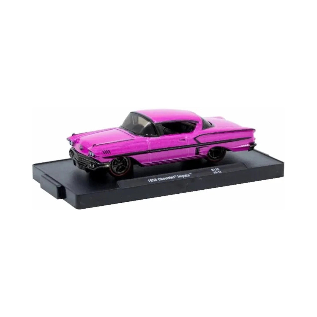 1958 Chevrolet Impala Pink Black Rims