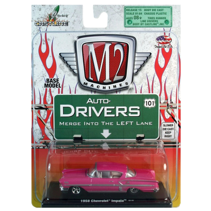 1958 Chevrolet Impala Pink (Blister Card)