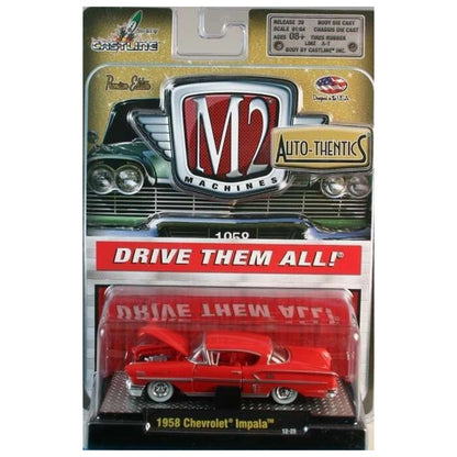 1958 Chevrolet Impala Red (Clamshell Blister)