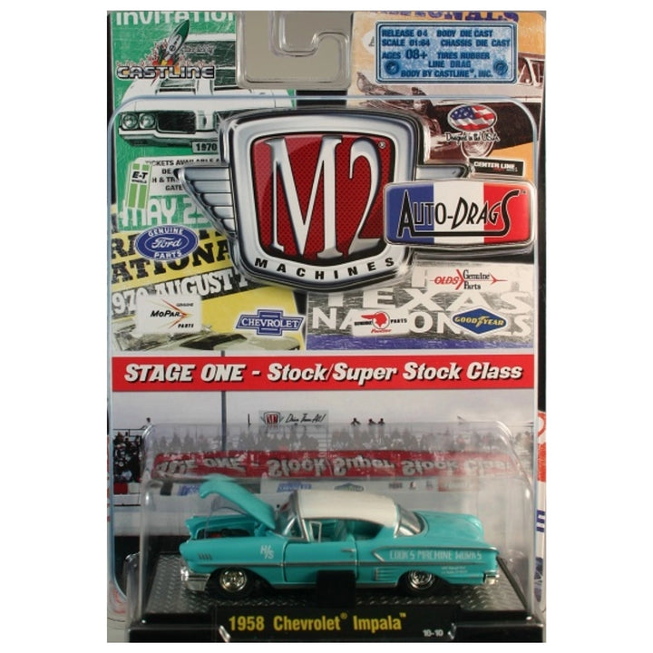 1958 Chevrolet Impala Turquoise (Clamshell Blister)