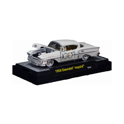 1958 Chevrolet Impala White Gold Trim (Box - Auto-Drivers 100 Years)