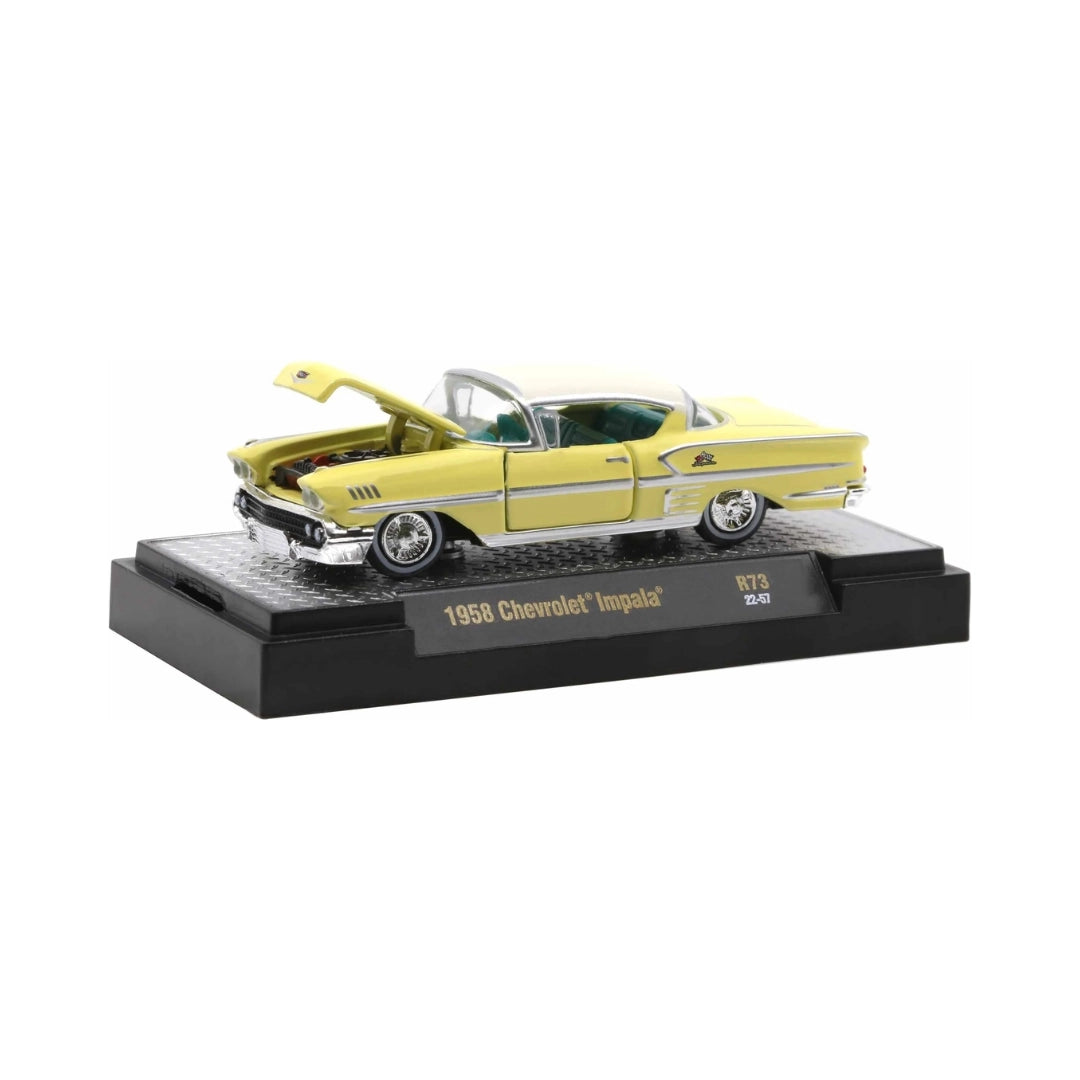 1958 Chevrolet Impala Yellow (Open Hood)