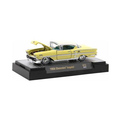 1958 Chevrolet Impala Yellow (Open Hood)