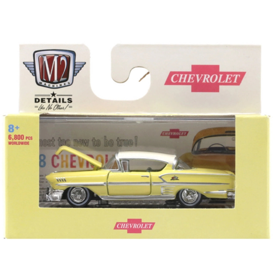 1958 Chevrolet Impala Yellow (Open Hood)