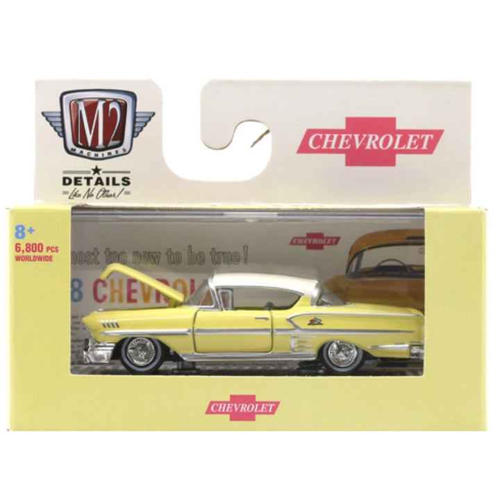 1958 Chevrolet Impala Yellow (Open Hood)
