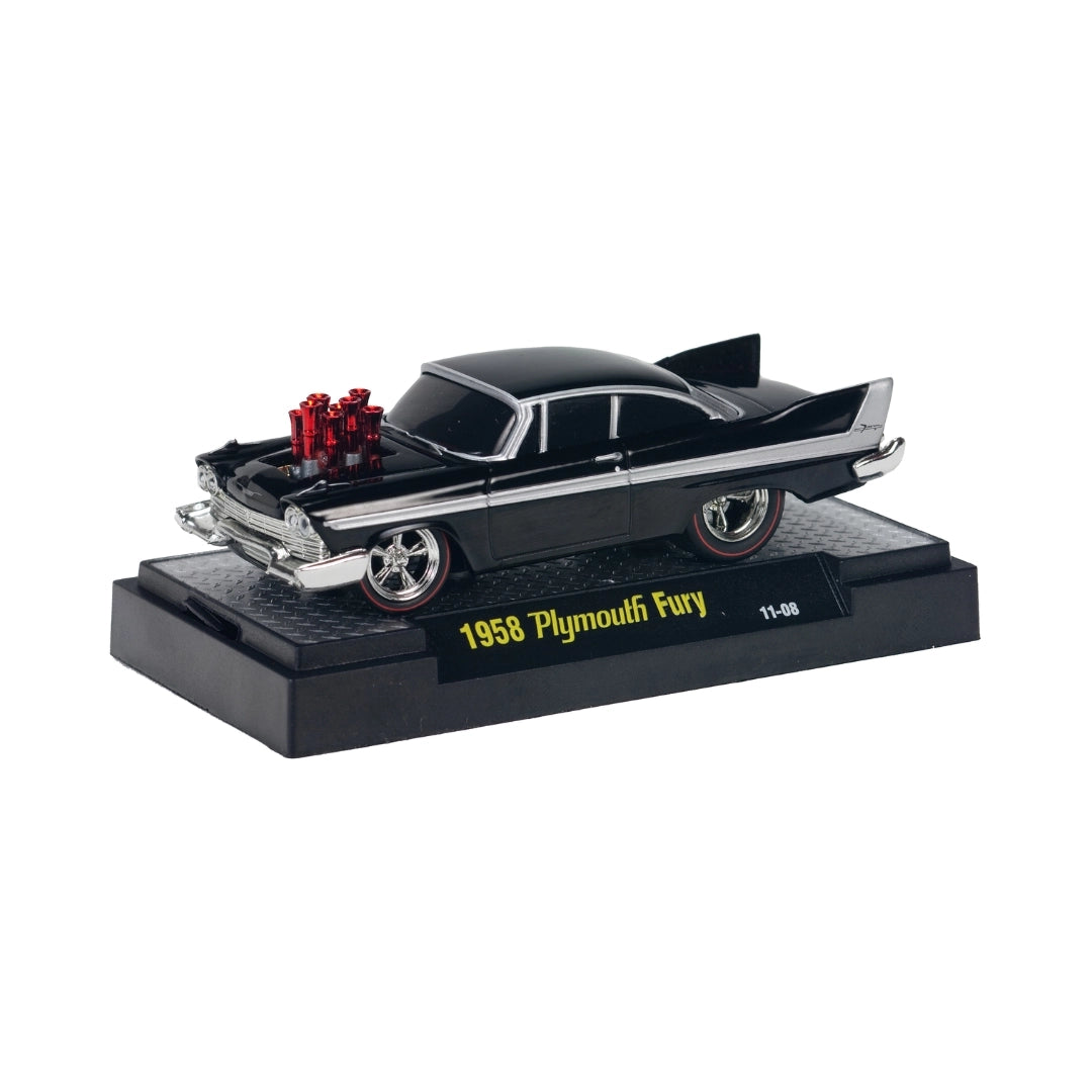 1958 Plymouth Fury - Black (Red Engine Blower, Box)