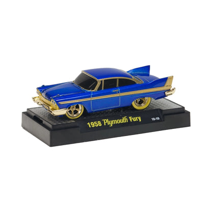 1958 Plymouth Fury - Blue/Gold (Clamshell Blister Chase)