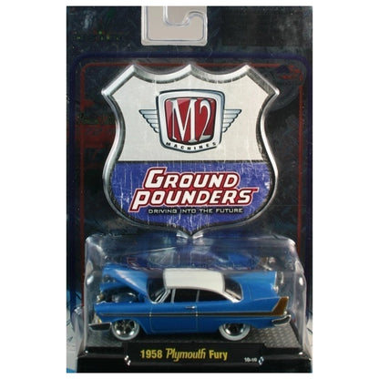1958 Plymouth Fury - Blue/White (Clamshell Blister)
