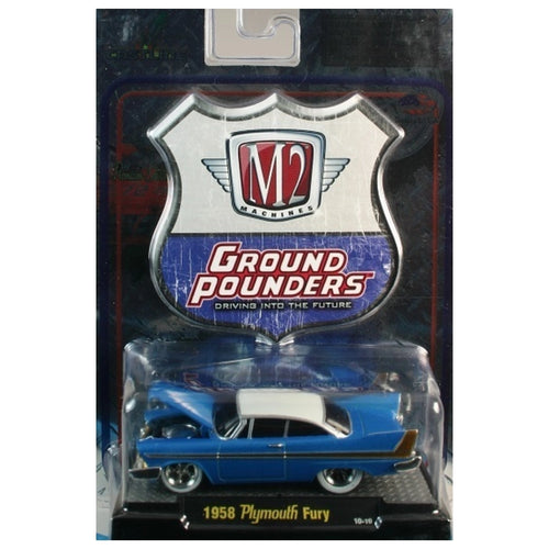 1958 Plymouth Fury - Blue/White (Clamshell Blister)