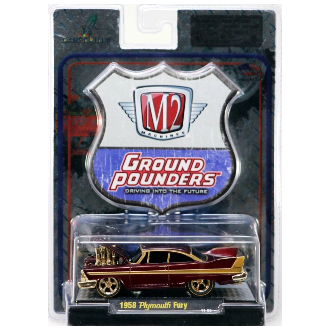 1958 Plymouth Fury - Purple/Gold (Clamshell Blister Chase)