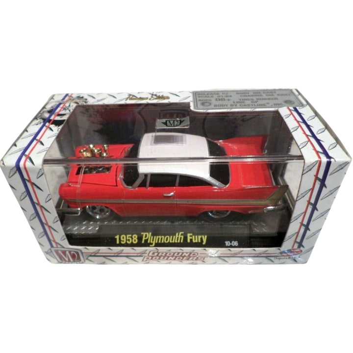 1958 Plymouth Fury - Red/White (Gold Engine Blower, Box)