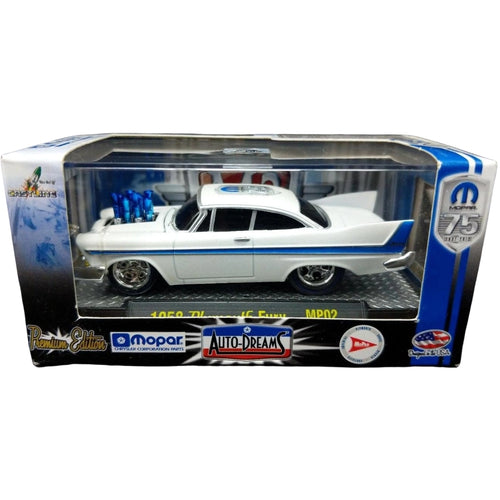 1958 Plymouth Fury - White/Blue (Box)