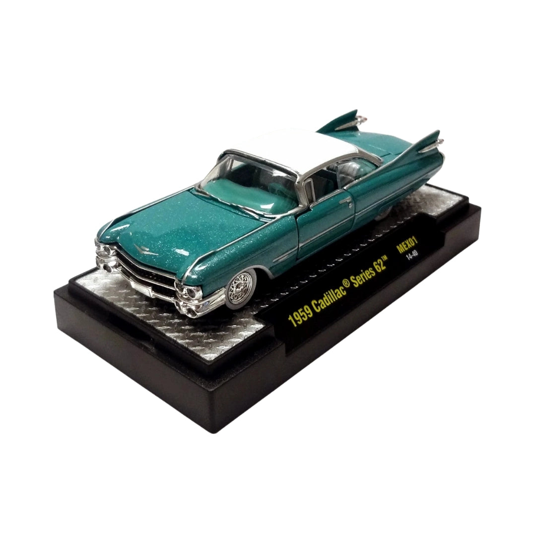 1959 Cadillac Series 62 – Teal & White