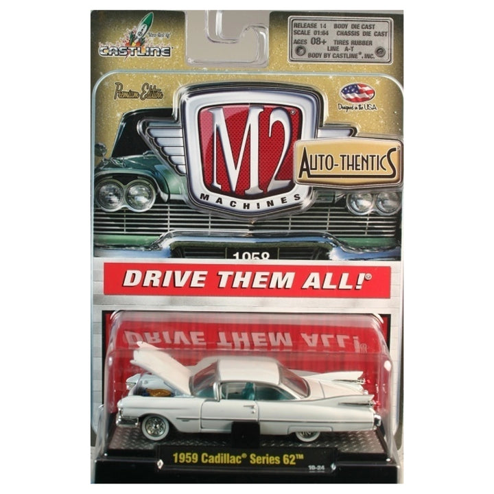 1959 Cadillac Series 62 – White (Clamshell Blister)