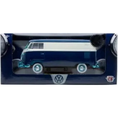 1960 VW Delivery Van - Blue/White (Aquamarine Chrome Details & Interior)
