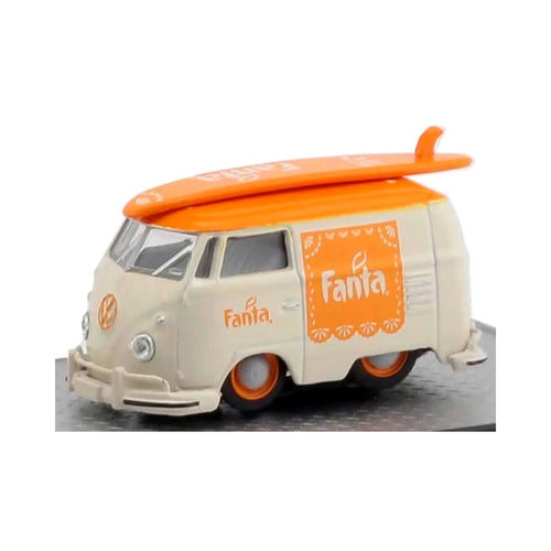 1960 VW Delivery Van - Fanta Surf Van with Orange Surfboard and Standard Orange Rims (Coca-Cola Auto-Haulers TW06)