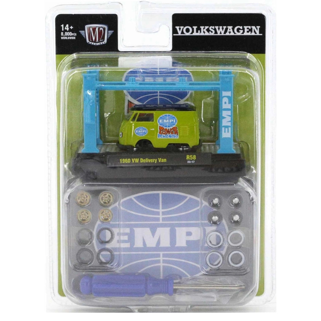 1960 VW Delivery Van - Lime Green EMPI Power Reverser Model-Kit with Black Roof (Release 58)