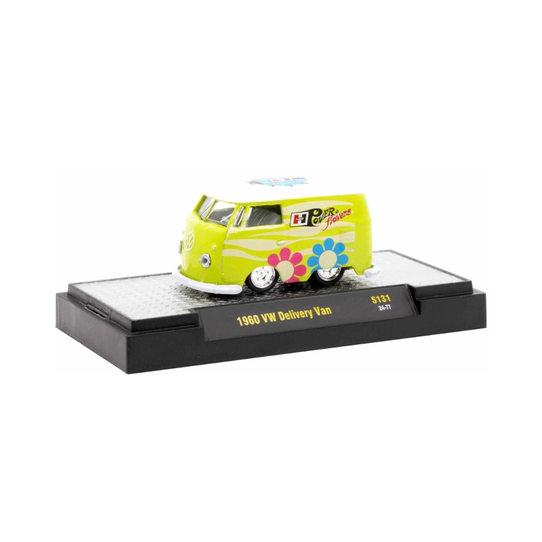 1960 VW Delivery Van - Lime Green Hurst Performance Flower Power Theme (Target Exclusive Release S131)