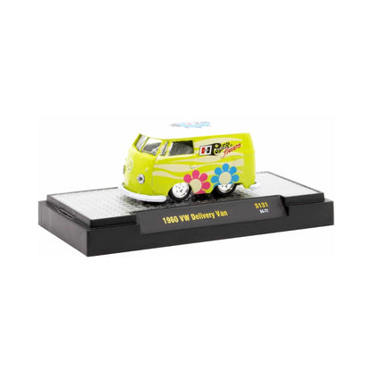 1960 VW Delivery Van - Lime Green Hurst Performance Flower Power Theme (Target Exclusive Release S131)