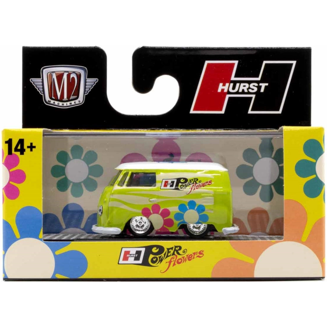 1960 VW Delivery Van - Lime Green Hurst Performance Flower Power Theme (Target Exclusive Release S131)