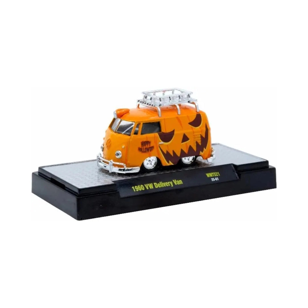 1960 VW Delivery Van - Orange Halloween Theme Chase with Orange Chrome Rims & Details, Orange Interior (Exclusive, Limited Edition)