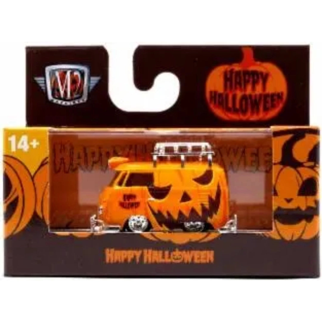1960 VW Delivery Van - Orange Halloween Theme Chase with Orange Chrome Rims & Details, Orange Interior (Exclusive, Limited Edition)