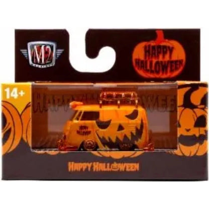 1960 VW Delivery Van - Orange Halloween Theme with Silver Chrome Rims & Details, Gray Interior (Exclusive, Limited Edition)