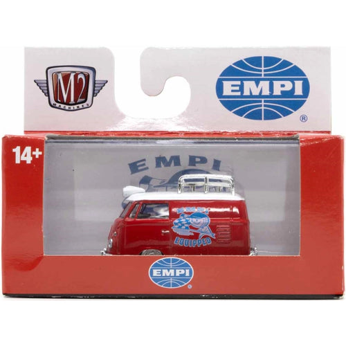 1960 VW Delivery Van - Red EMPI Equipped with White Roof Rack (Target Exclusive Release 90)