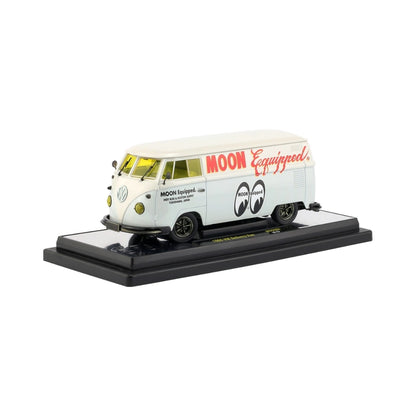 1960 VW Delivery Van - White (Moon Equipped Livery, Gold Chrome Rims & Details)