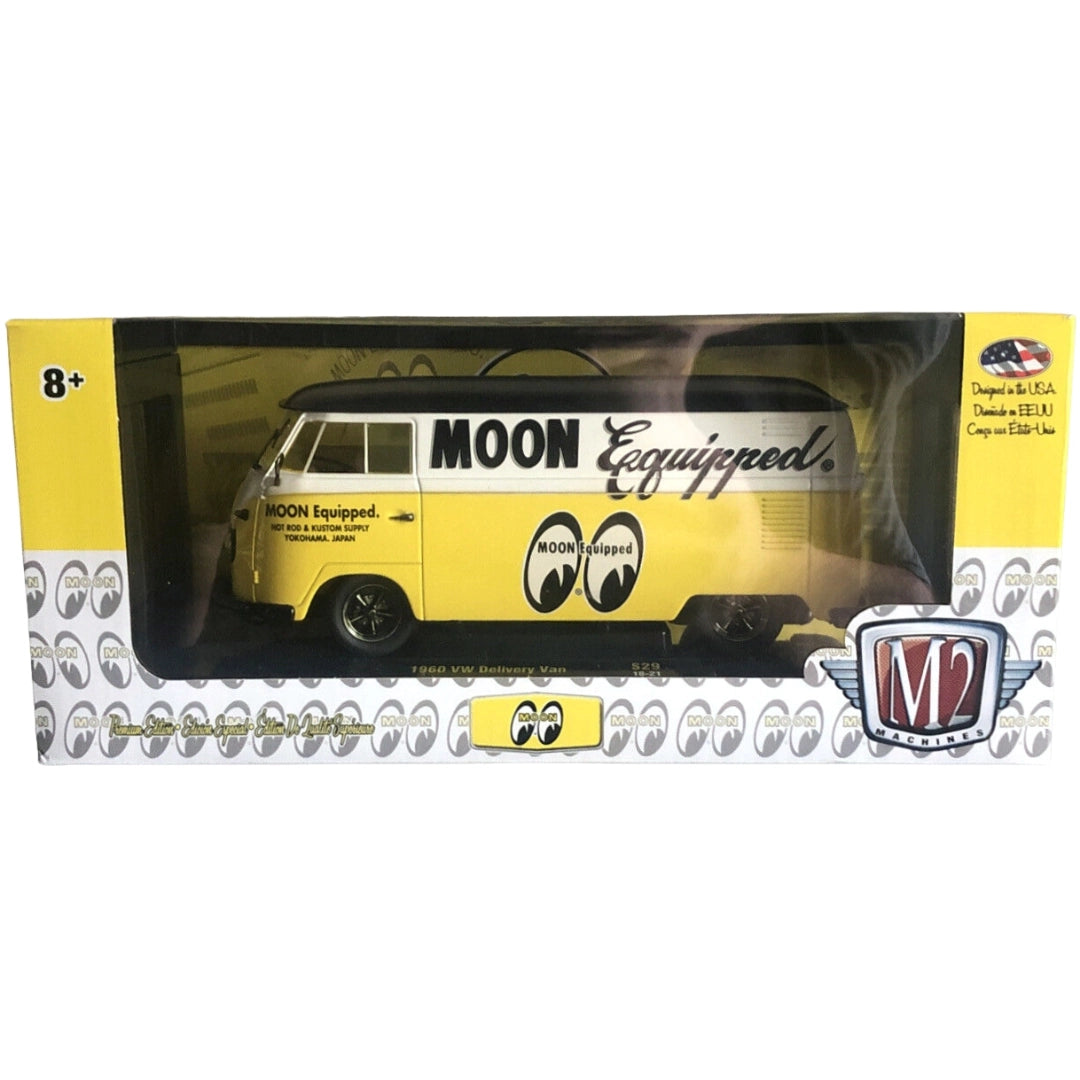 1960 VW Delivery Van - Yellow/Black (Moon Equipped Livery, Yellow Chrome Details)
