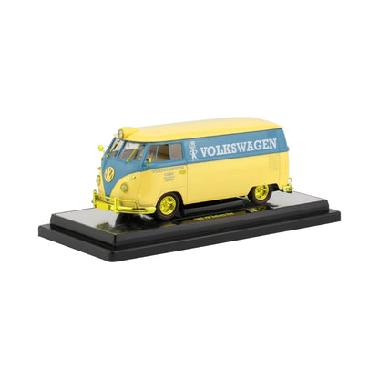 1960 VW Delivery Van - Yellow/Blue (Volkswagen Livery, Yellow Chrome Rims & Details)