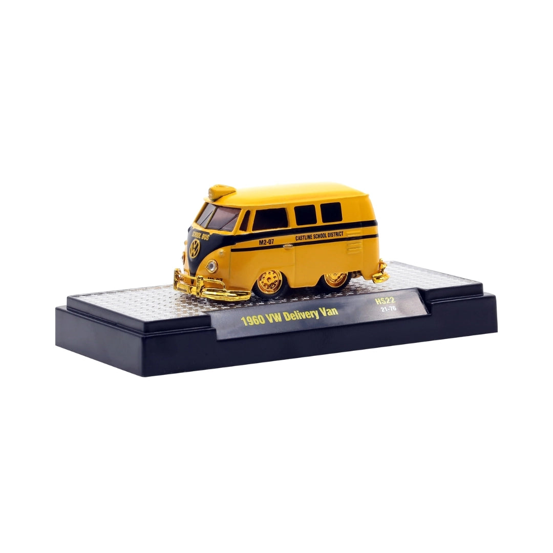 1960 VW Delivery Van - Yellow & White Hostess Twinkies Chase with Yellow Chrome Details, Yellow Chrome Bumpers, Yellow Interior, Yellow Chrome Roof Rack & Ladder (Exclusive, Limited Edition) (Copy) (Copy)