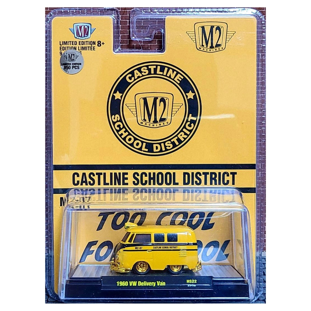 1960 VW Delivery Van - Yellow & White Hostess Twinkies Chase with Yellow Chrome Details, Yellow Chrome Bumpers, Yellow Interior, Yellow Chrome Roof Rack & Ladder (Exclusive, Limited Edition) (Copy) (Copy)