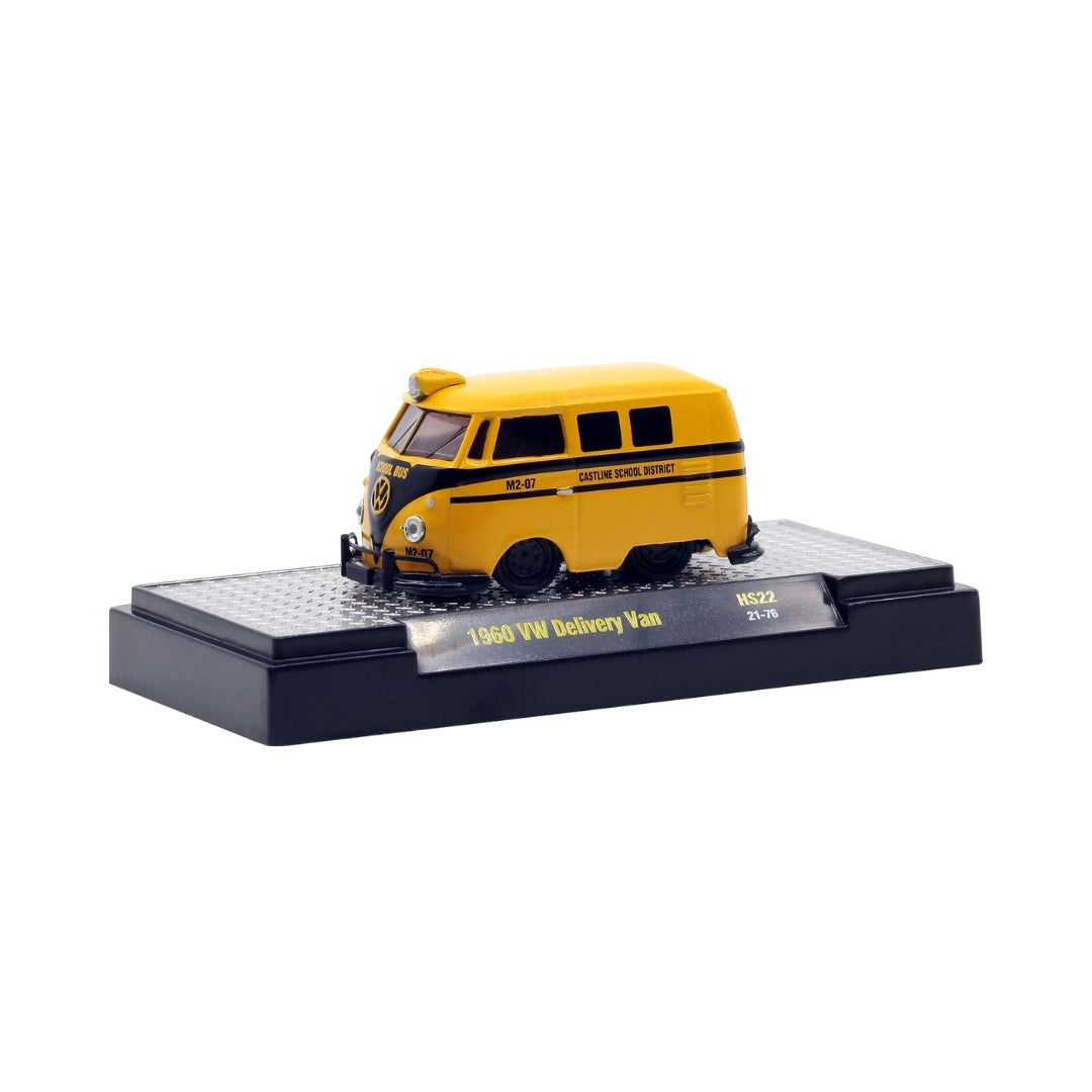 1960 VW Delivery Van - Yellow & White Hostess Twinkies Chase with Yellow Chrome Details, Yellow Chrome Bumpers, Yellow Interior, Yellow Chrome Roof Rack & Ladder (Exclusive, Limited Edition) (Copy)
