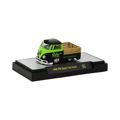 1960 VW Single Cab Truck - Black/Green (Sprite)