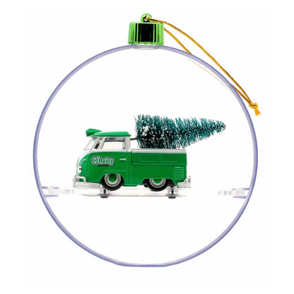 1960 VW Single Cab Truck - Green (Christmas Tree Ornament)