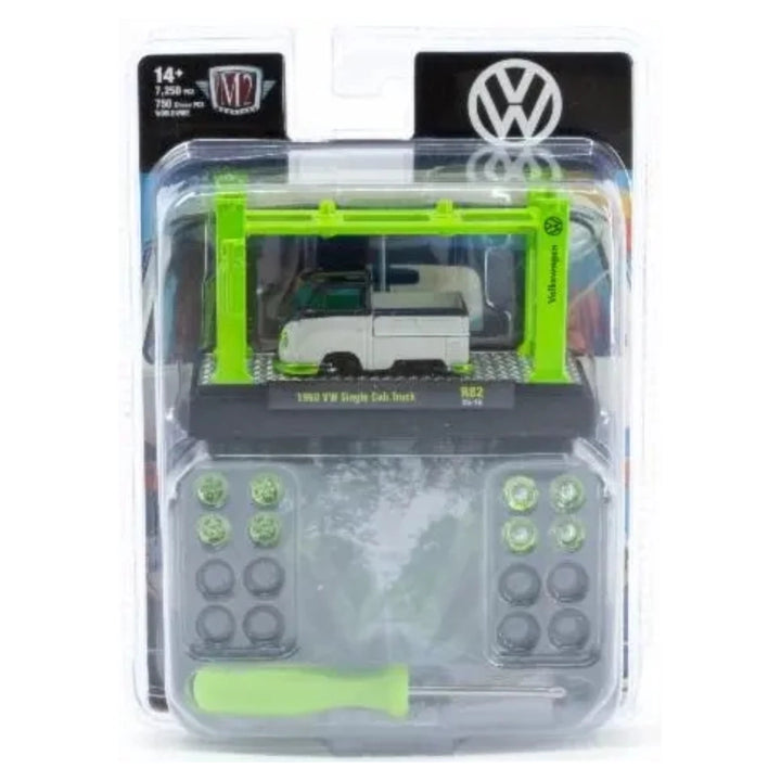 1960 VW Single Cab Truck - White/Green