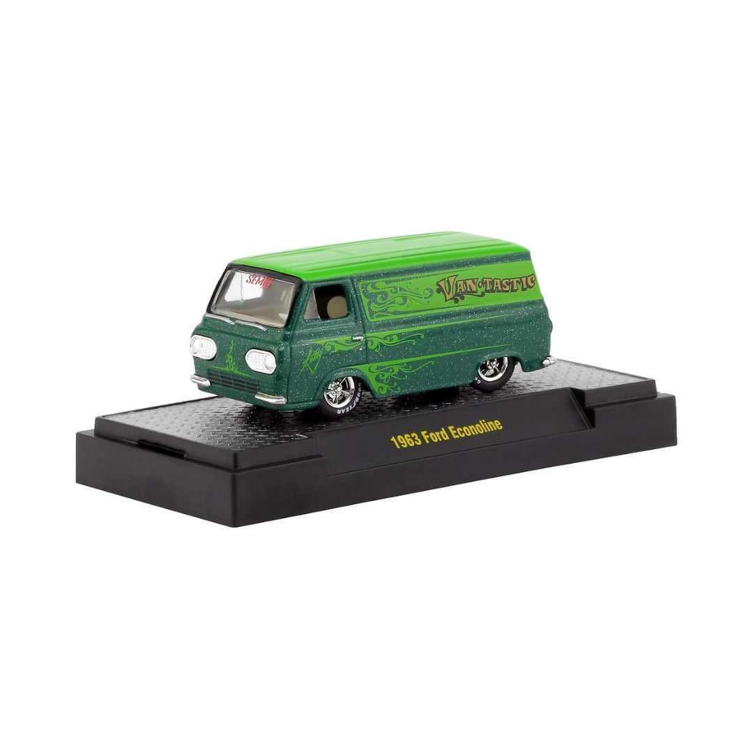 1963 Ford Econoline - Green (SEMA, Silver Chrome Details)