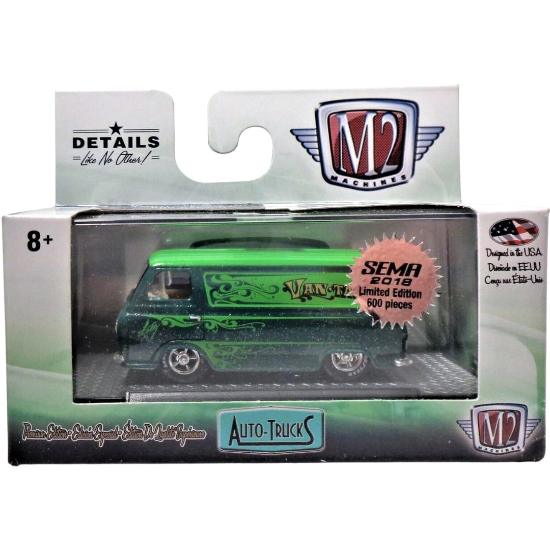 1963 Ford Econoline - Green (SEMA, Silver Chrome Details)