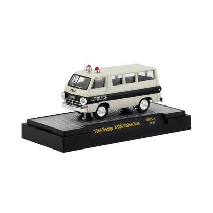1964 Dodge A100 Vision Van - Black/White (Police, Display Base)